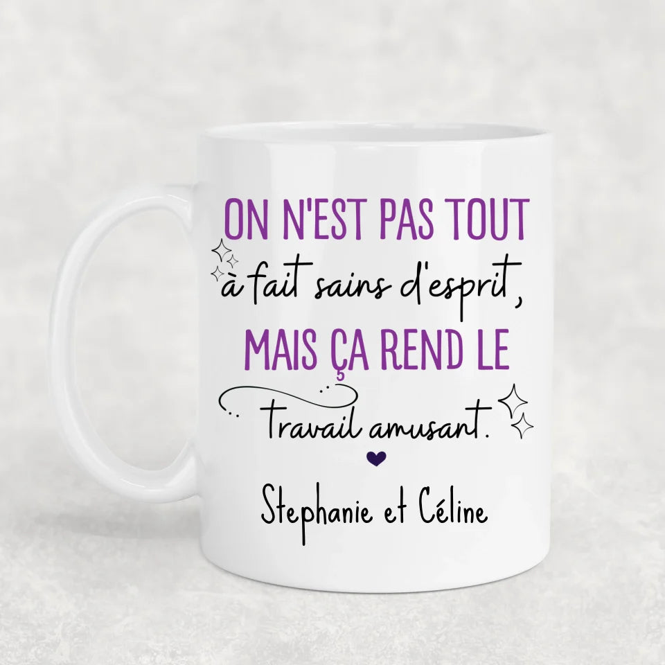 Pas tout à fait normal - Mok gepersonaliseerd
