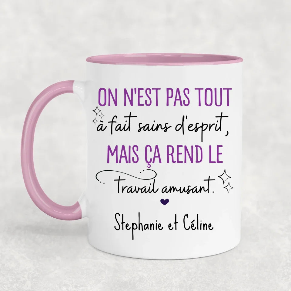 Pas tout à fait normal - Mok gepersonaliseerd