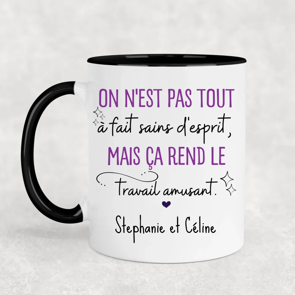 Pas tout à fait normal - Mok gepersonaliseerd