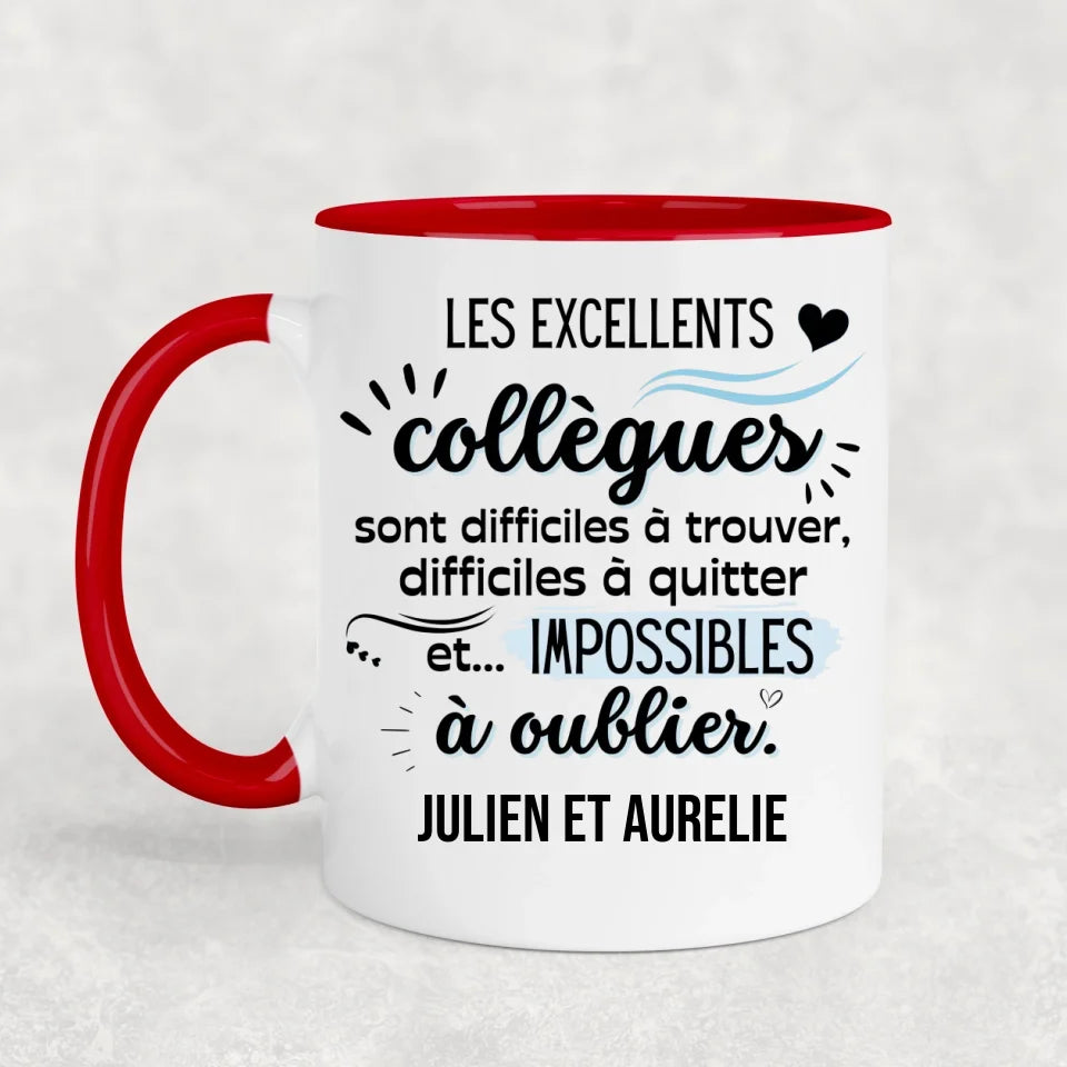 Les excellents collègues - Mok gepersonaliseerd