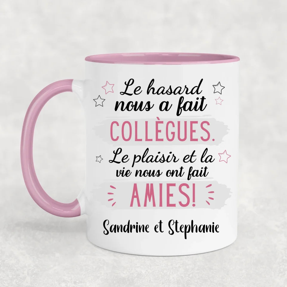 De collègues à amies - Mok gepersonaliseerd