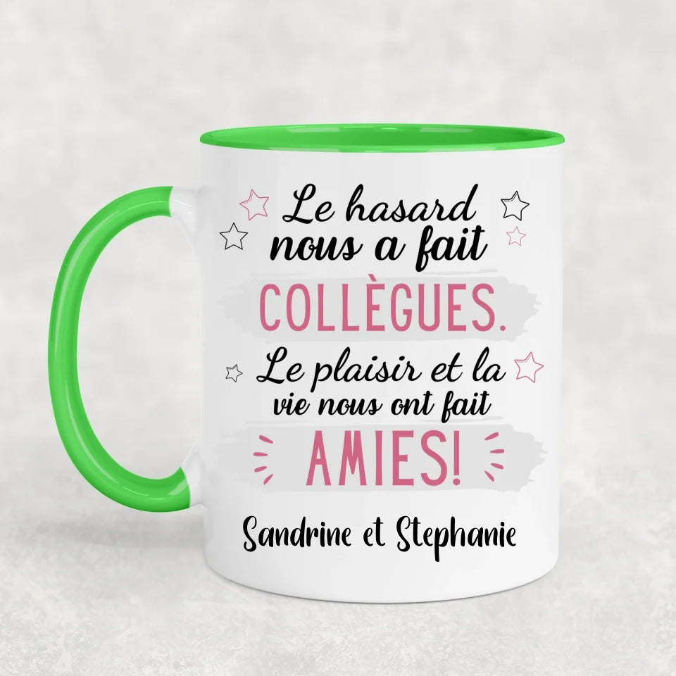 De collègues à amies - Mok gepersonaliseerd
