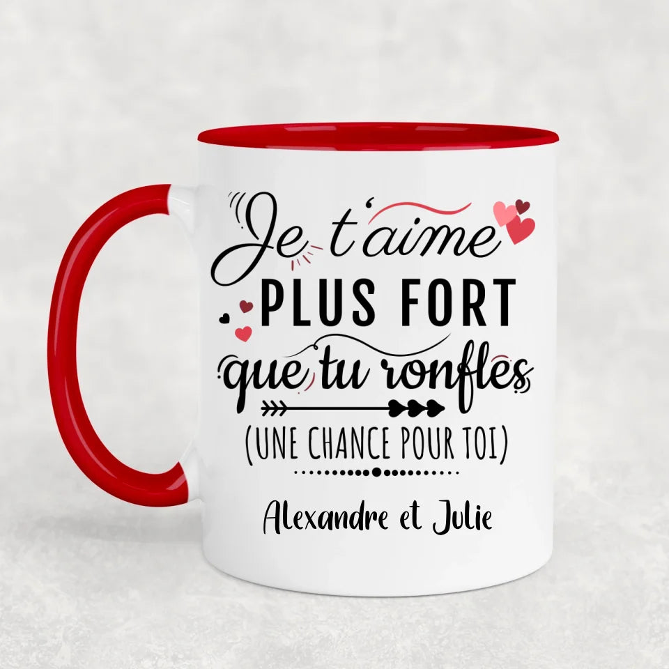 Tu ronfles - Mug personalized
