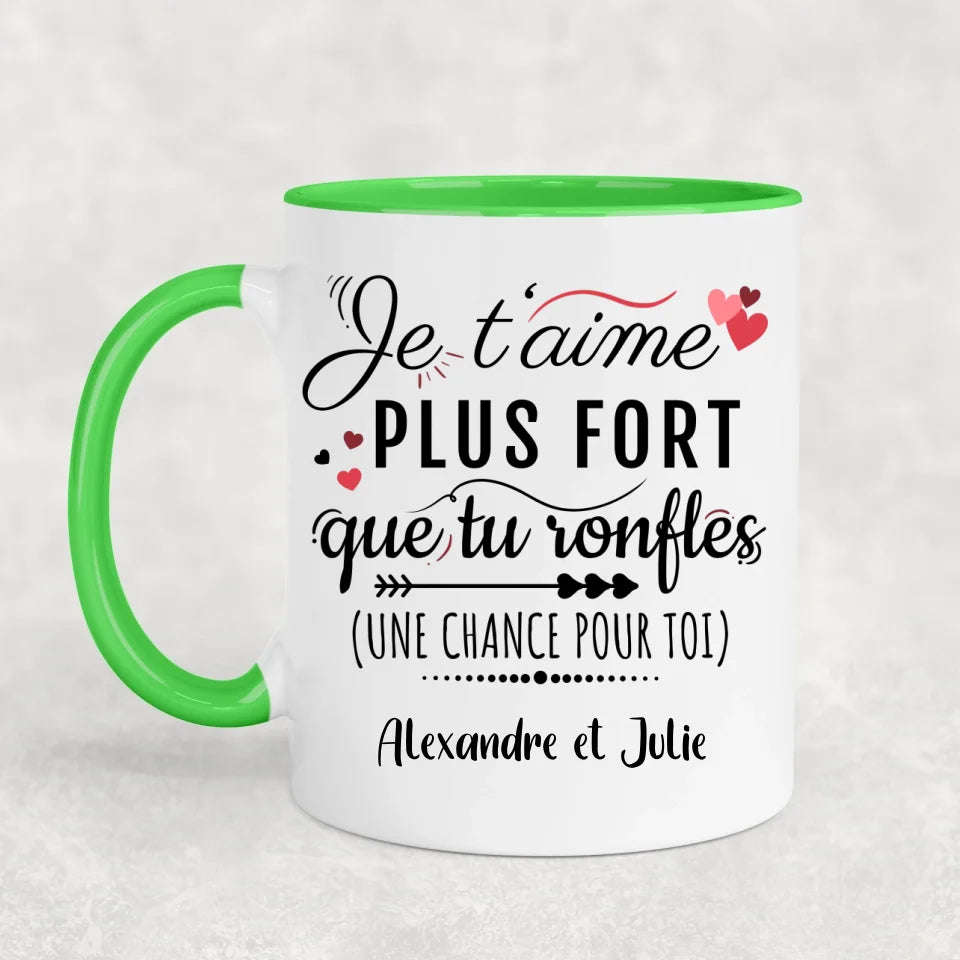 Tu ronfles - Mug personalized