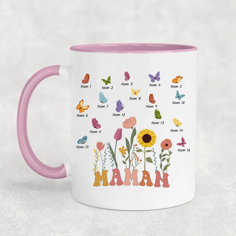 Prairie et papillons - gepersonaliseerde mok