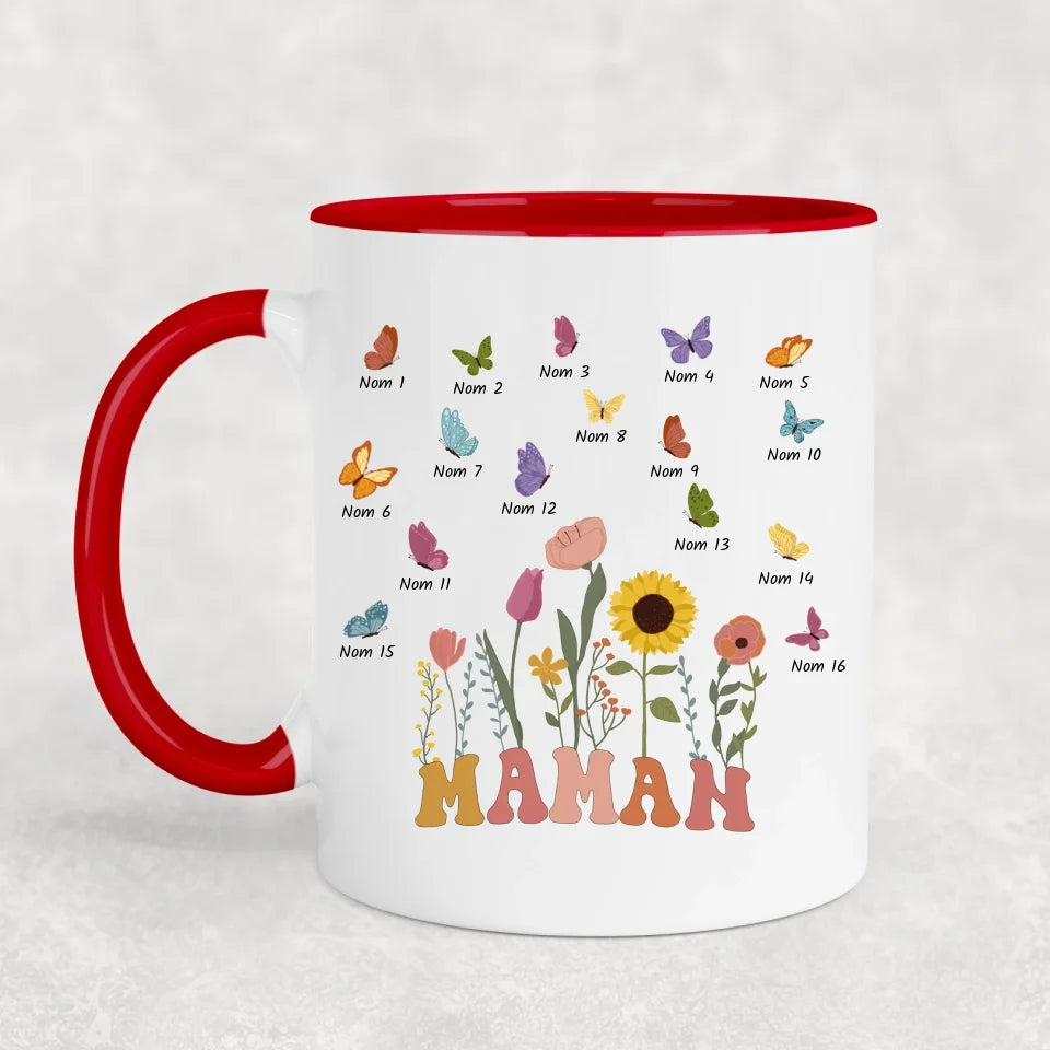 Prairie et papillons - gepersonaliseerde mok