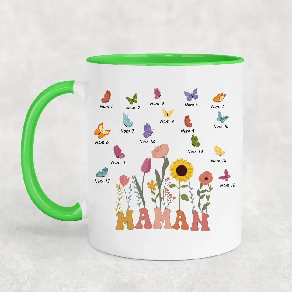 Prairie et papillons - gepersonaliseerde mok