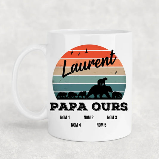 Famille d'ours - Mok gepersonaliseerd