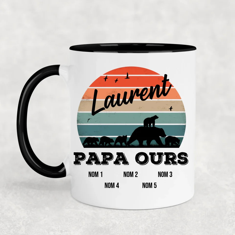 Famille d'ours - Mok gepersonaliseerd