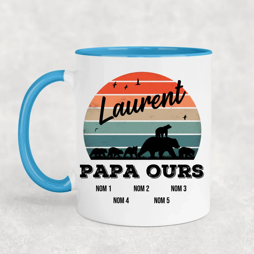 Famille d'ours - Mok gepersonaliseerd