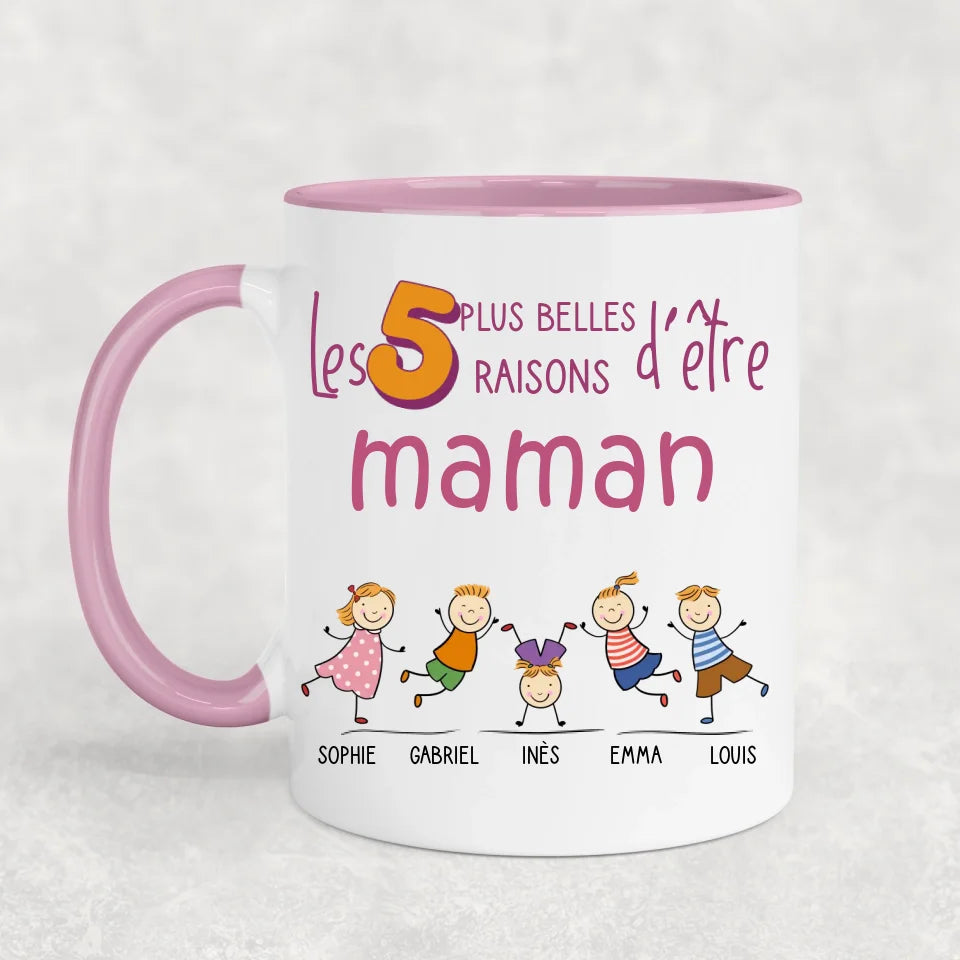 Les plus belles raisons - gepersonaliseerde mok