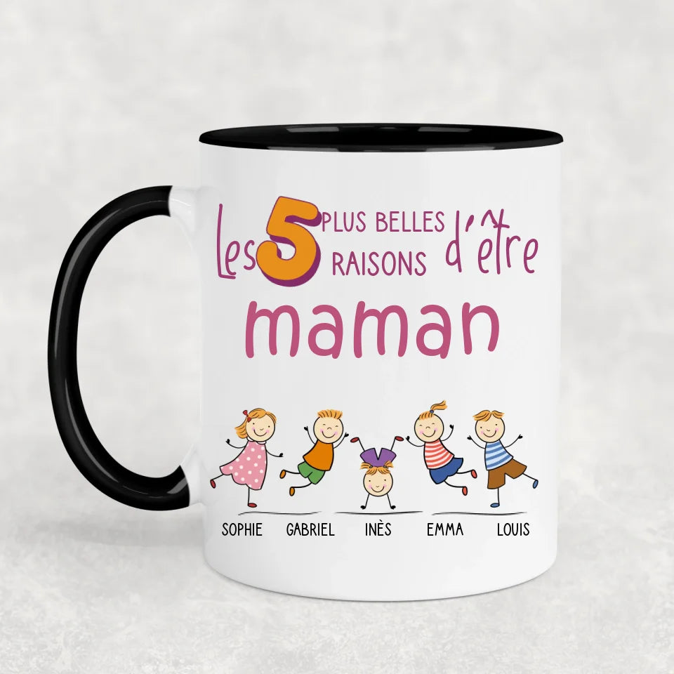 Les plus belles raisons - gepersonaliseerde mok
