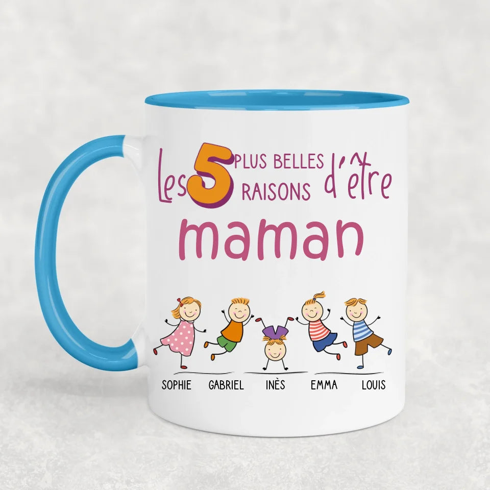 Les plus belles raisons - gepersonaliseerde mok