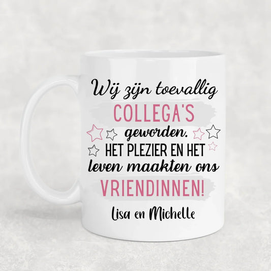 Van collega tot vriendin - Gepersonaliseerde mok