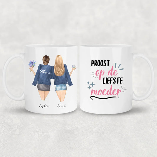 Moeder en Dochter - Gepersonaliseerde mok