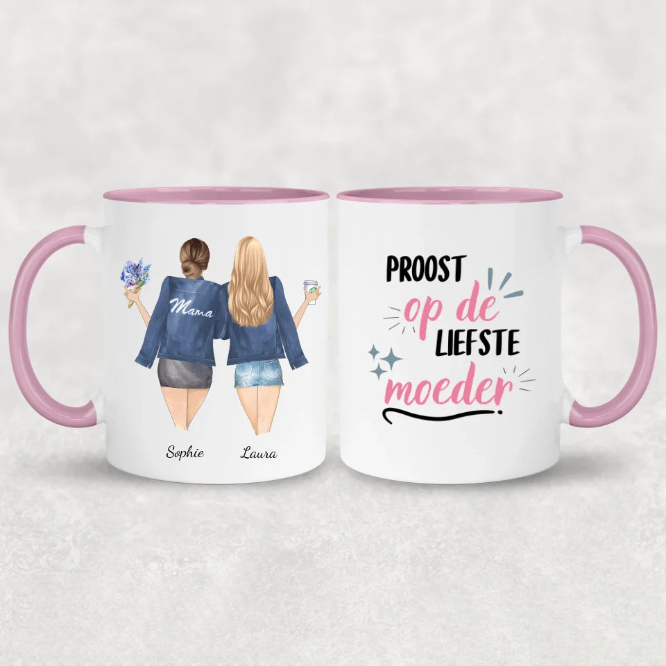 Moeder en Dochter - Gepersonaliseerde mok