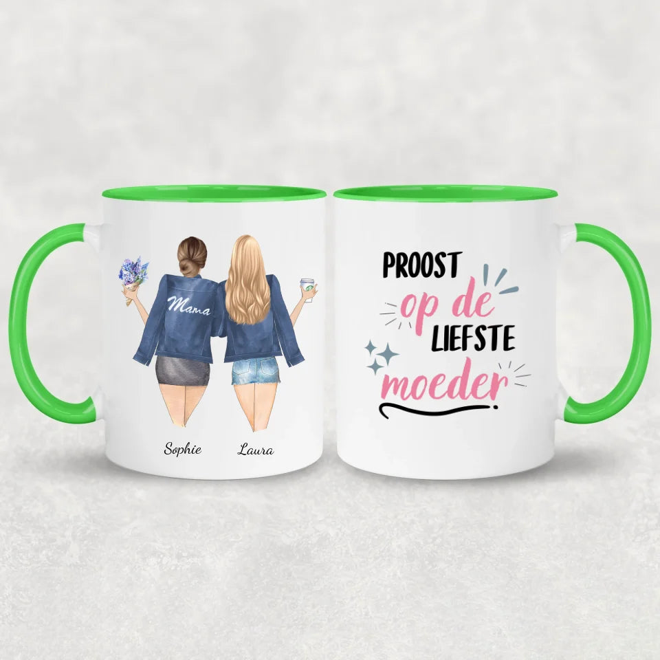 Moeder en Dochter - Gepersonaliseerde mok