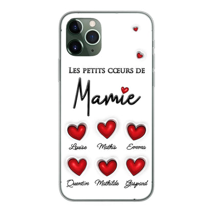 Les petits cœurs - Telefoonhoesje gepersonaliseerd