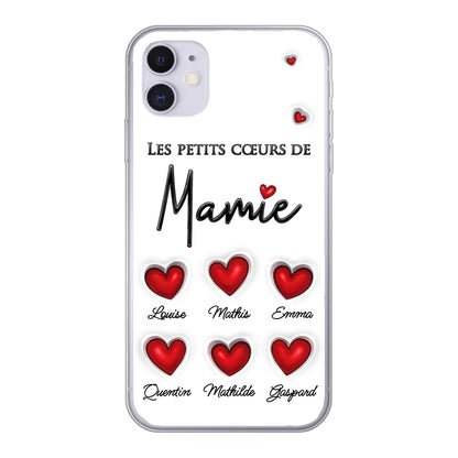 Les petits cœurs - Telefoonhoesje gepersonaliseerd