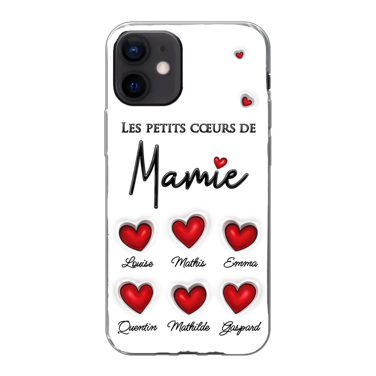 Les petits cœurs - Telefoonhoesje gepersonaliseerd