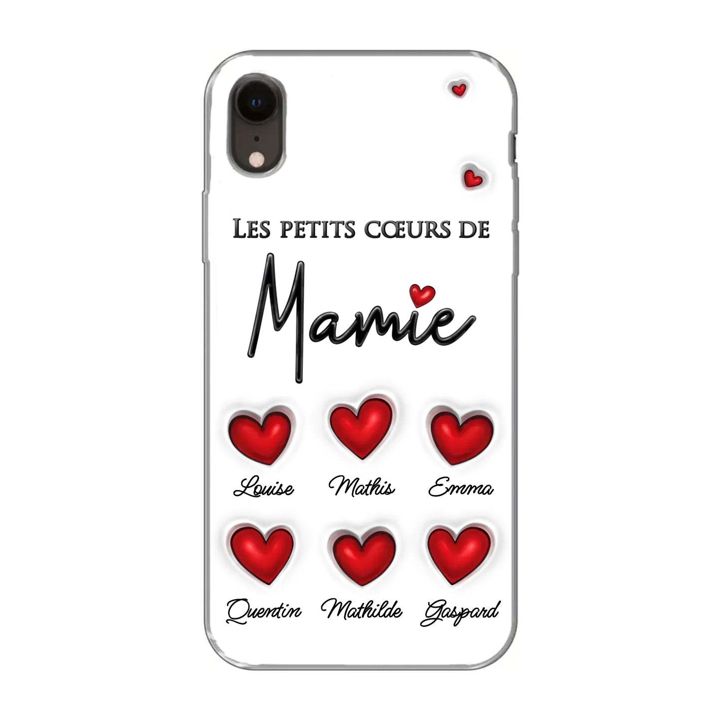Les petits cœurs - Telefoonhoesje gepersonaliseerd