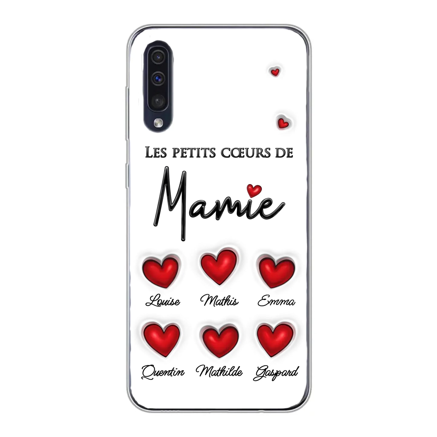 Les petits cœurs - Telefoonhoesje gepersonaliseerd