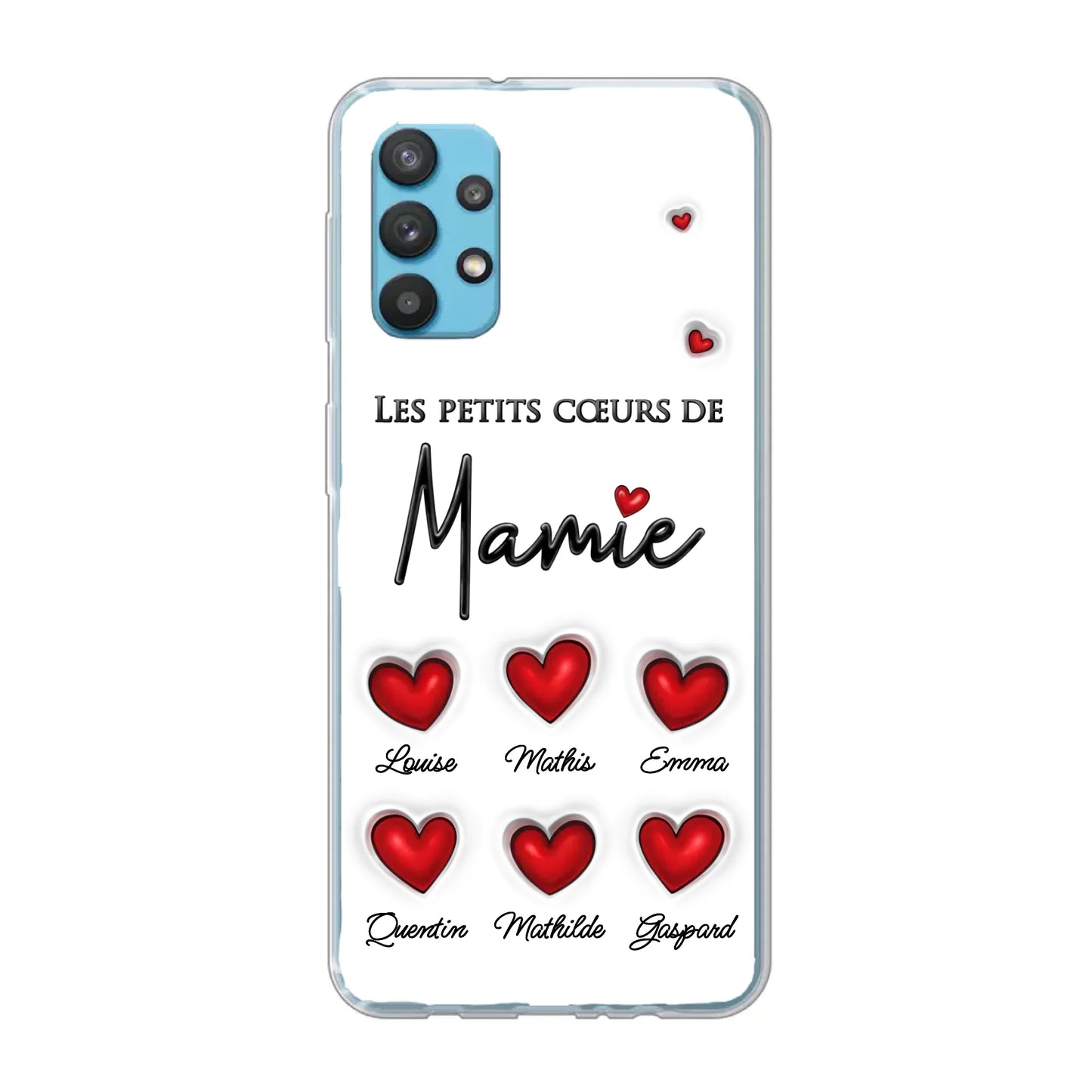 Les petits cœurs - Telefoonhoesje gepersonaliseerd
