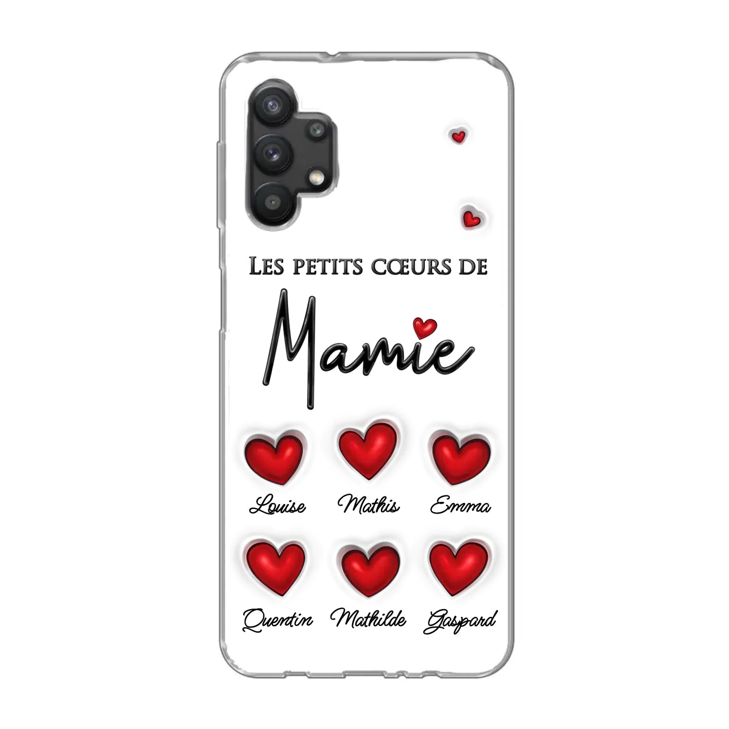 Les petits cœurs - Telefoonhoesje gepersonaliseerd
