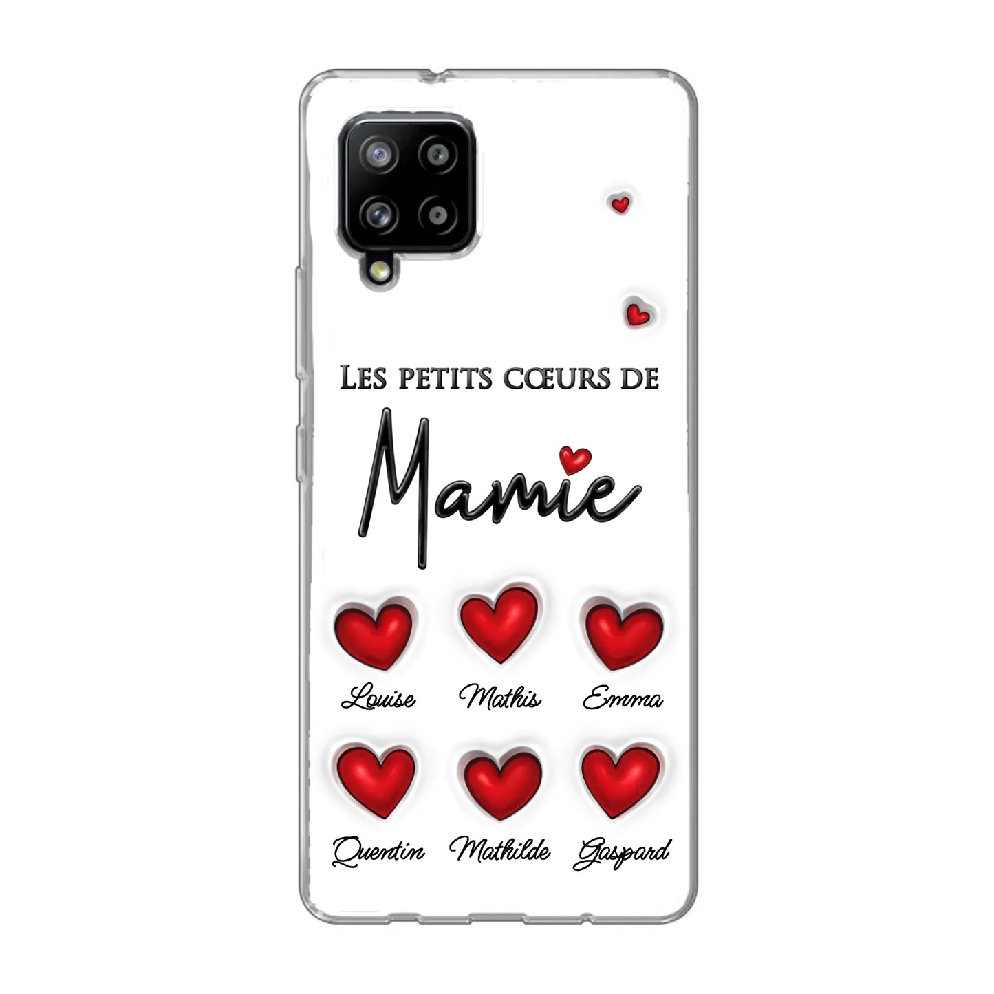 Les petits cœurs - Telefoonhoesje gepersonaliseerd