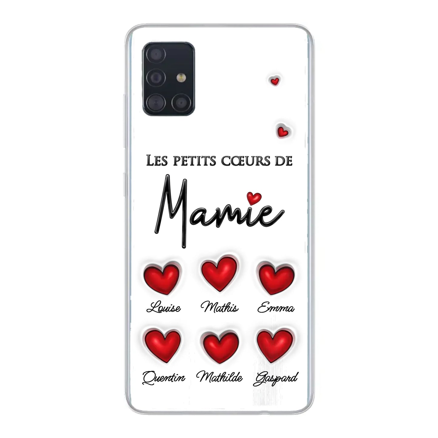 Les petits cœurs - Telefoonhoesje gepersonaliseerd
