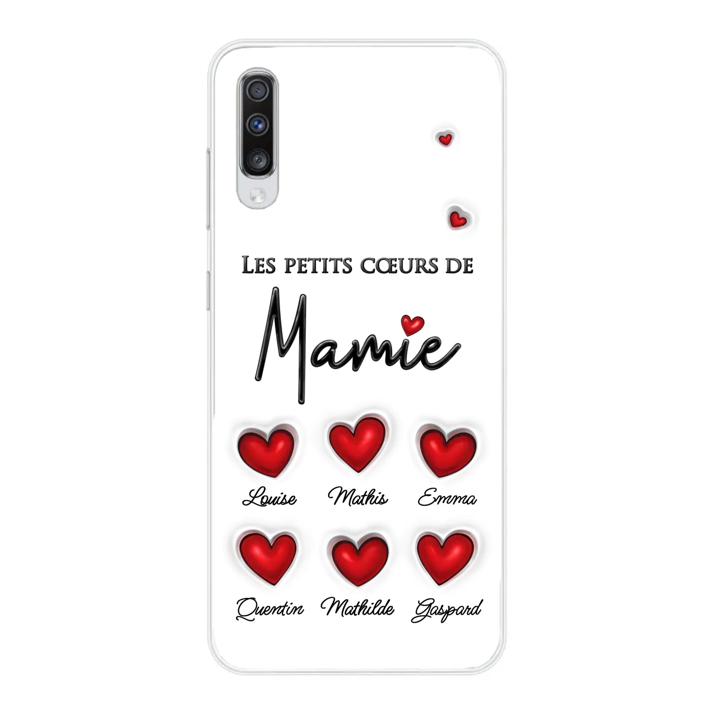 Les petits cœurs - Telefoonhoesje gepersonaliseerd