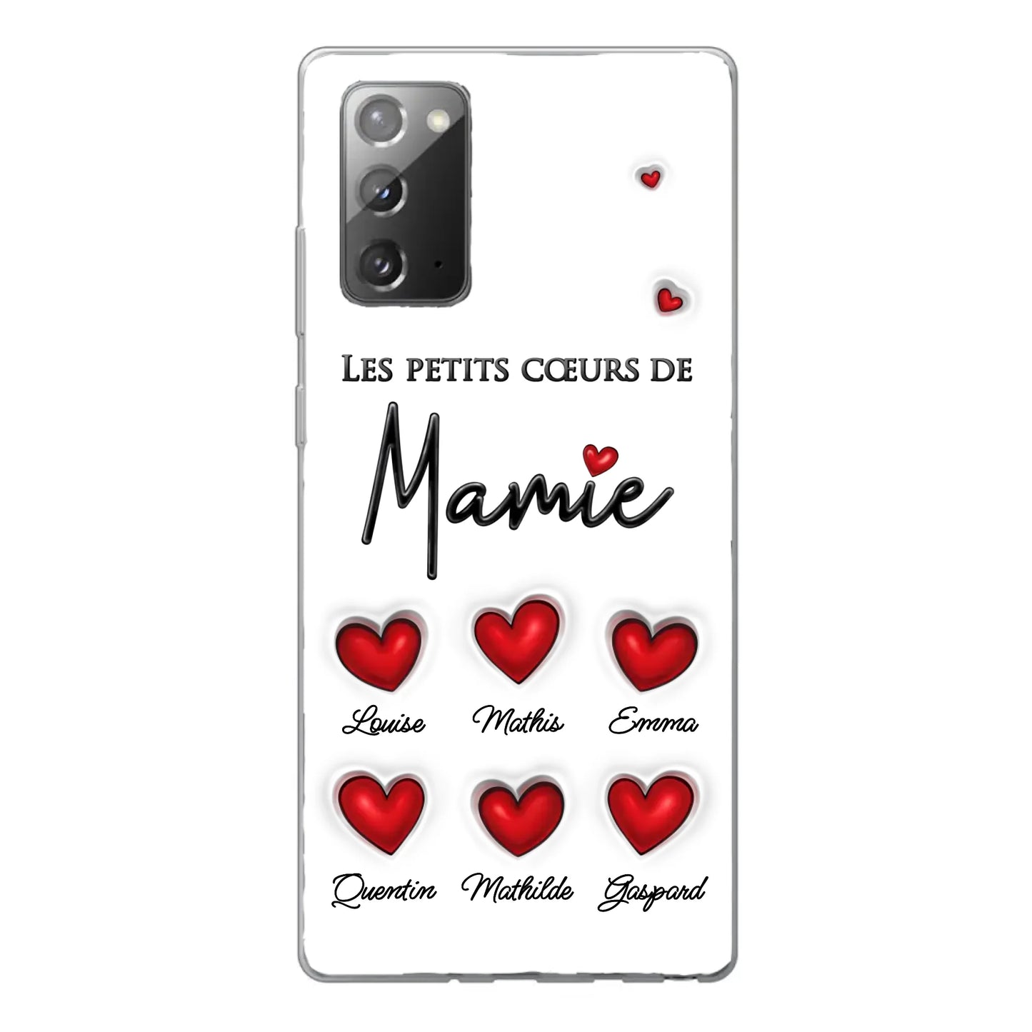 Les petits cœurs - Telefoonhoesje gepersonaliseerd