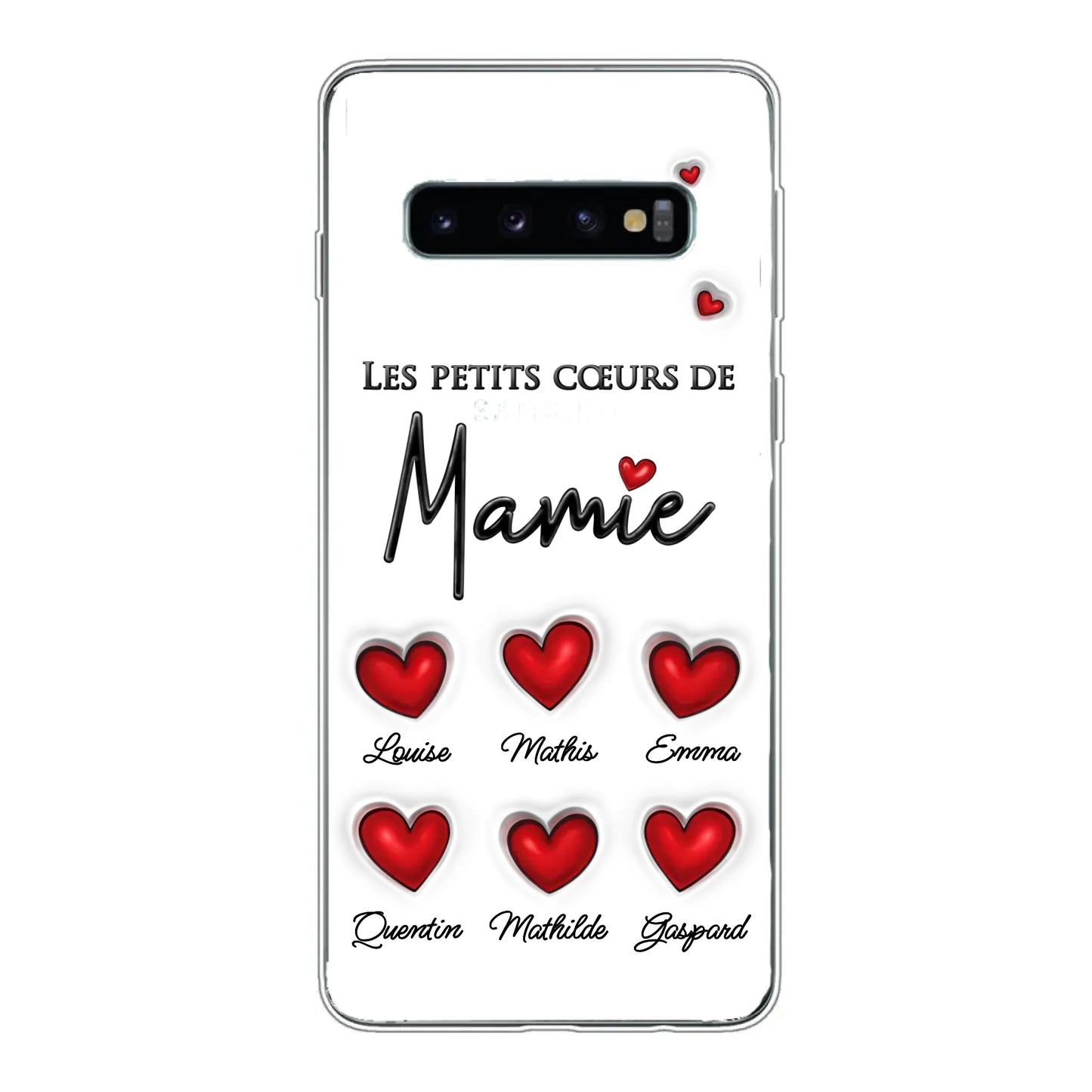Les petits cœurs - Telefoonhoesje gepersonaliseerd