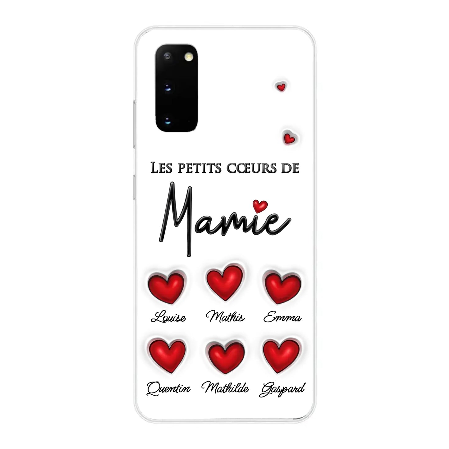 Les petits cœurs - Telefoonhoesje gepersonaliseerd