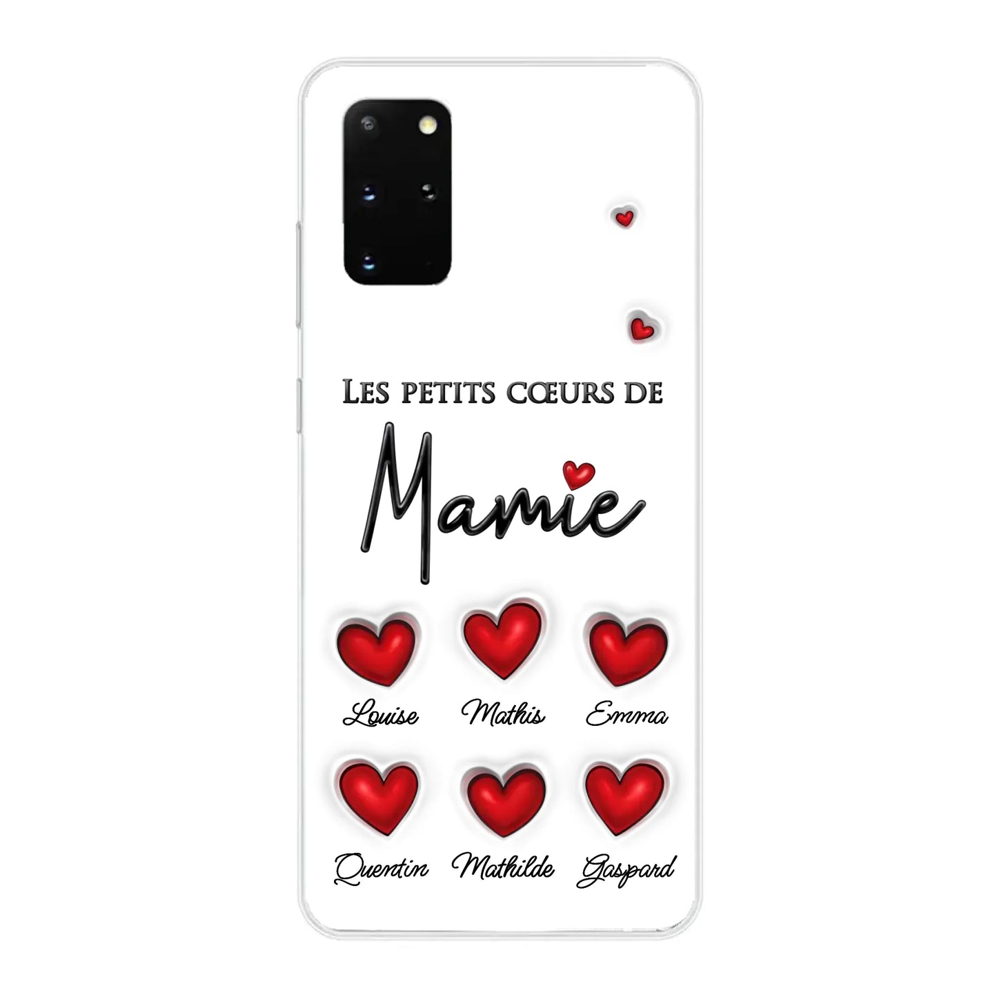Les petits cœurs - Telefoonhoesje gepersonaliseerd
