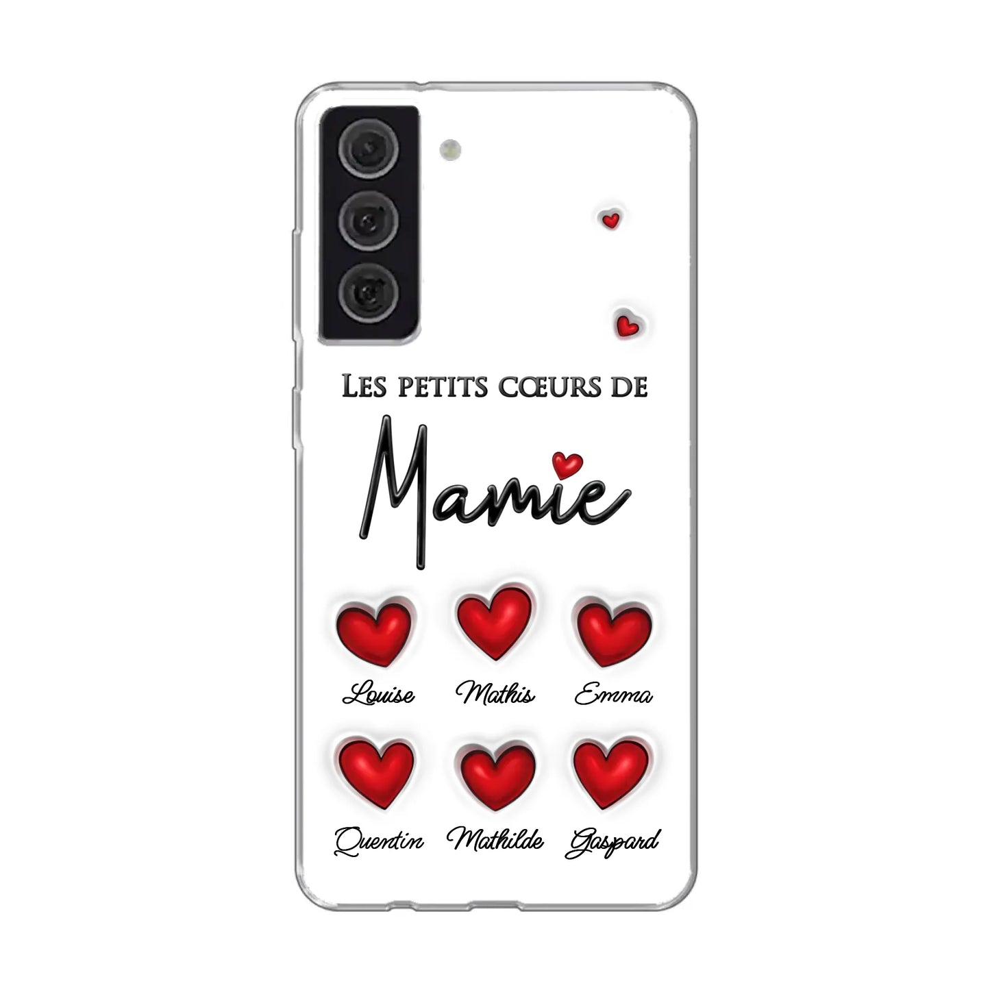 Les petits cœurs - Telefoonhoesje gepersonaliseerd