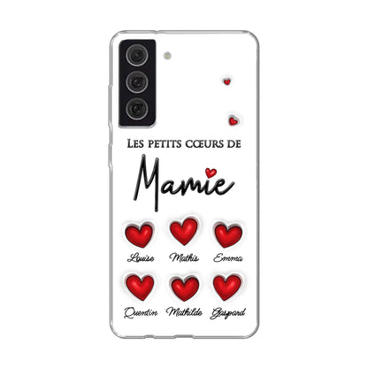 Les petits cœurs - Telefoonhoesje gepersonaliseerd