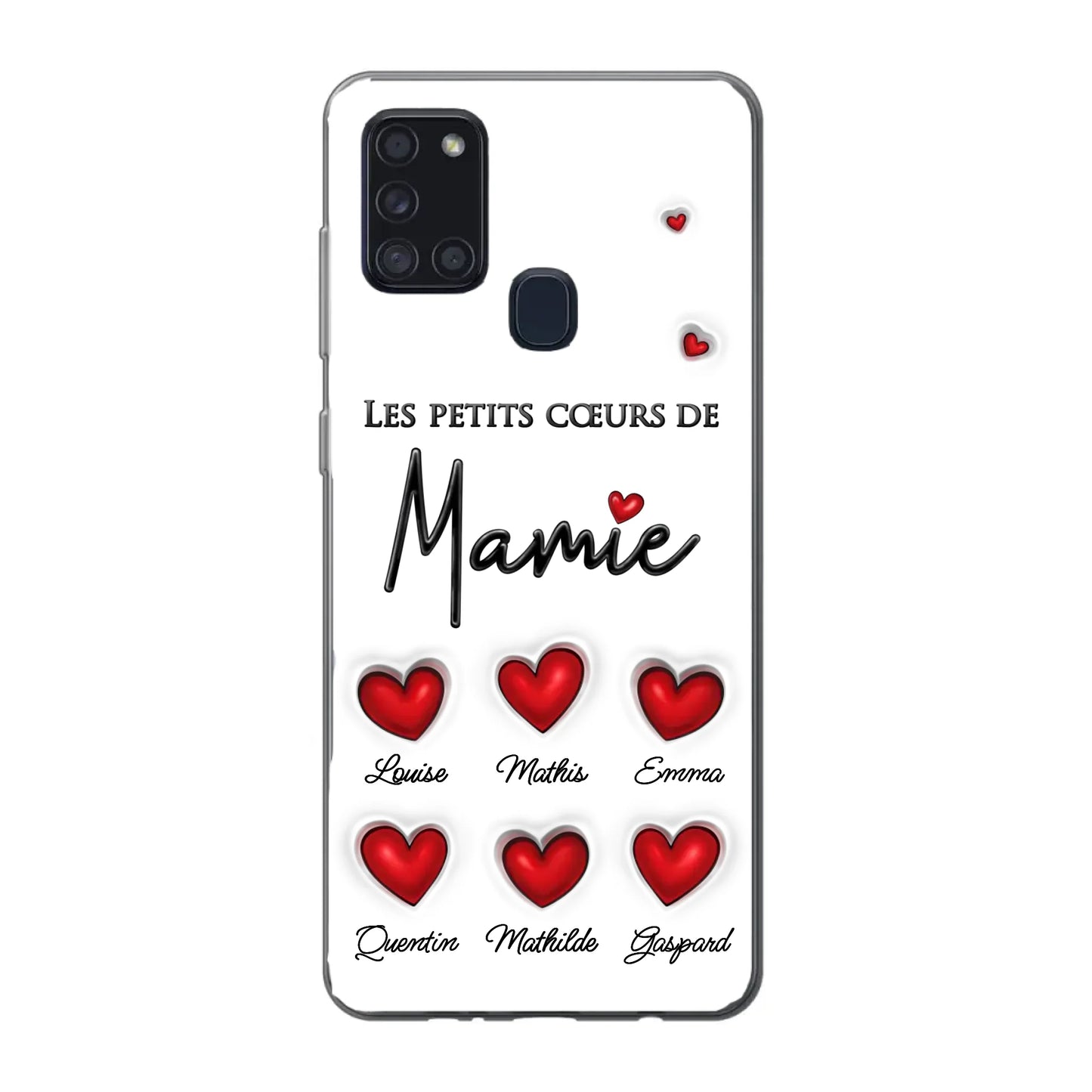 Les petits cœurs - Telefoonhoesje gepersonaliseerd