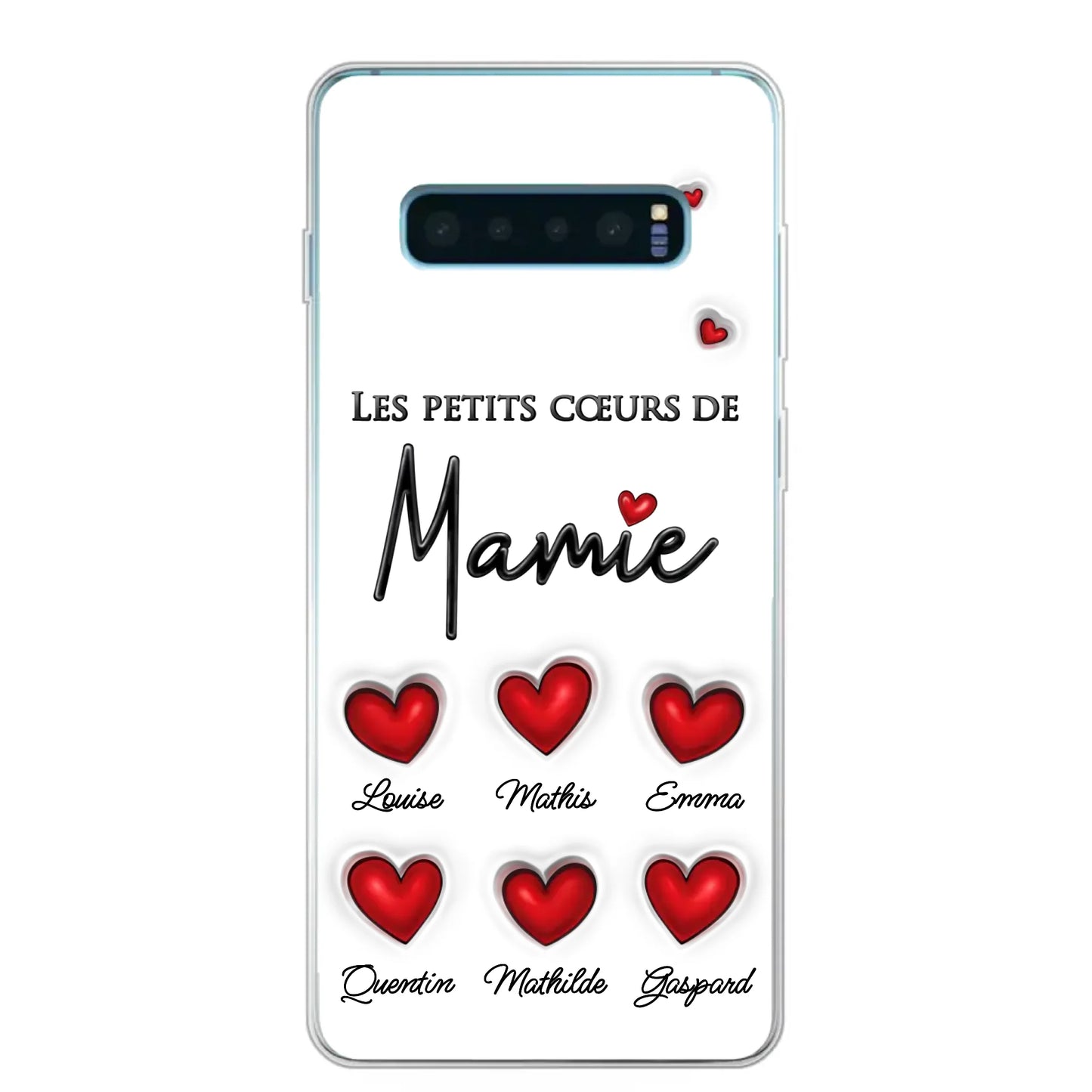 Les petits cœurs - Telefoonhoesje gepersonaliseerd