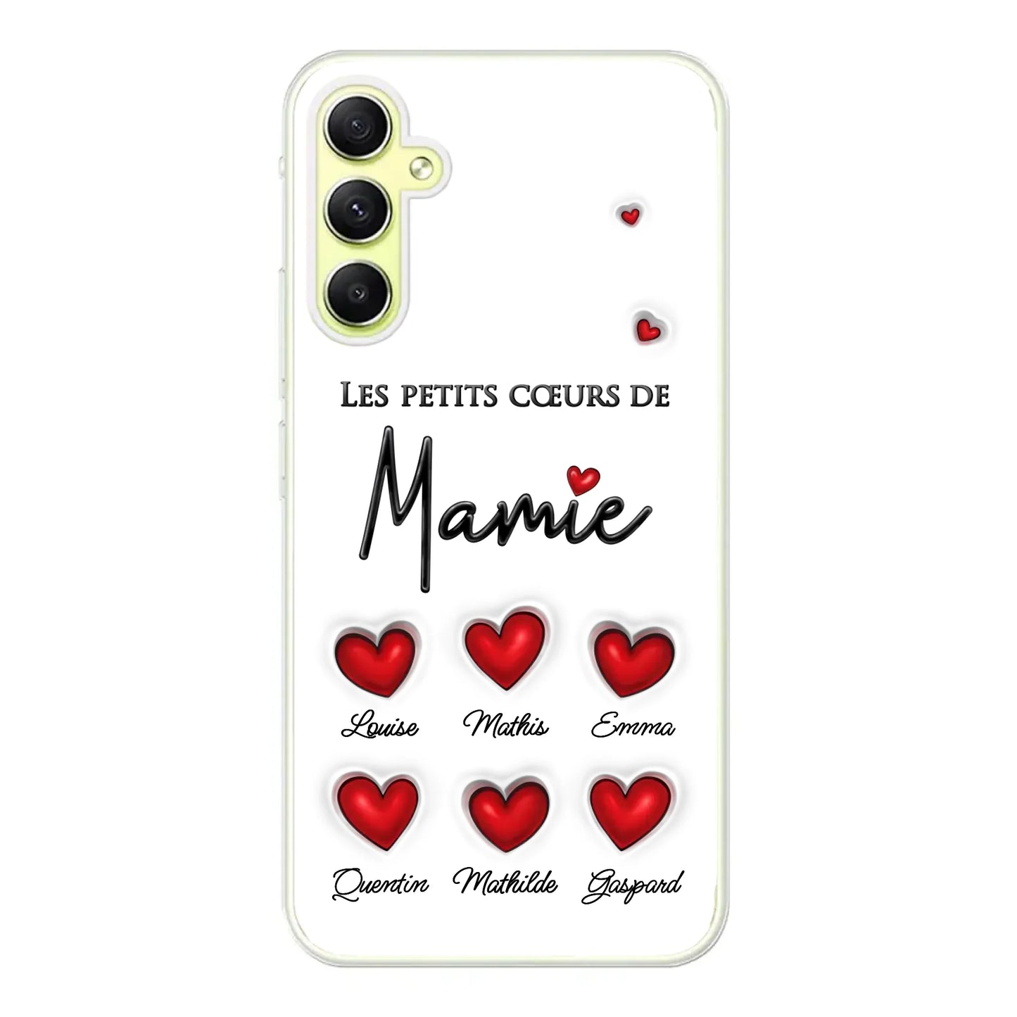 Les petits cœurs - Telefoonhoesje gepersonaliseerd