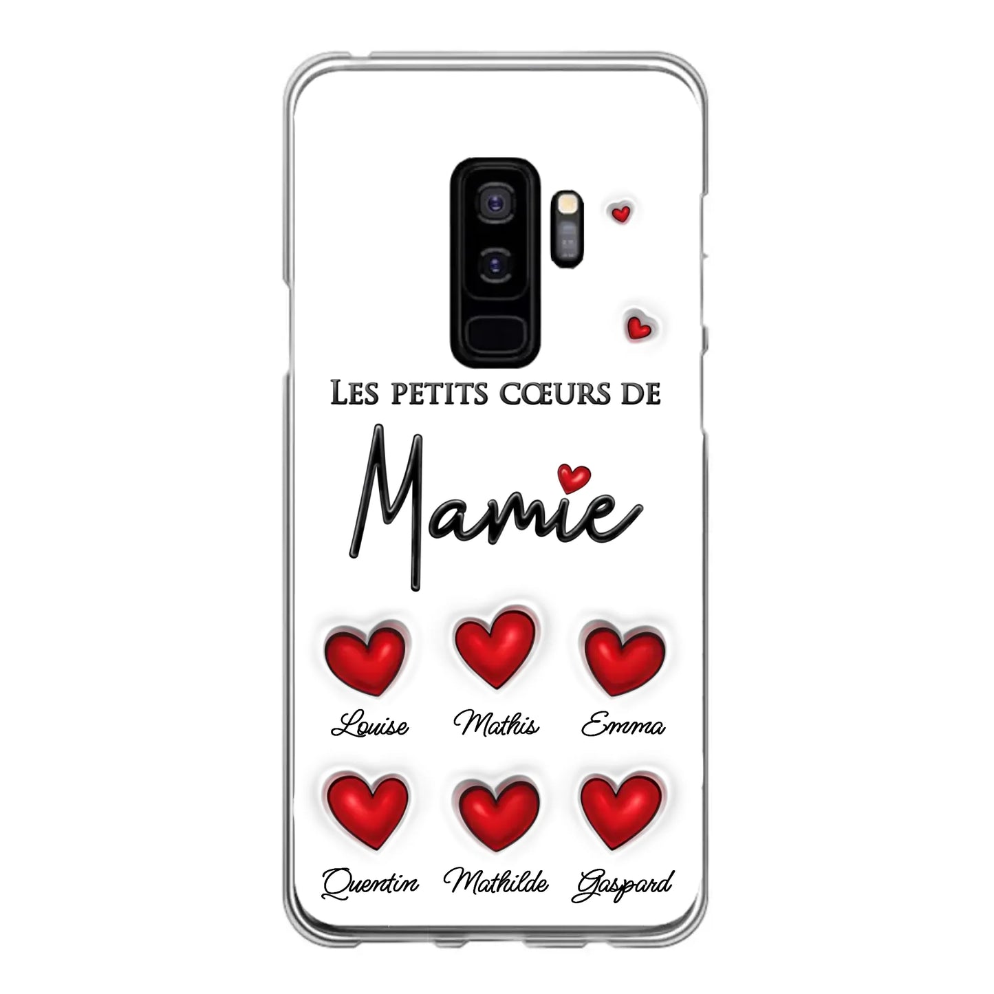 Les petits cœurs - Telefoonhoesje gepersonaliseerd