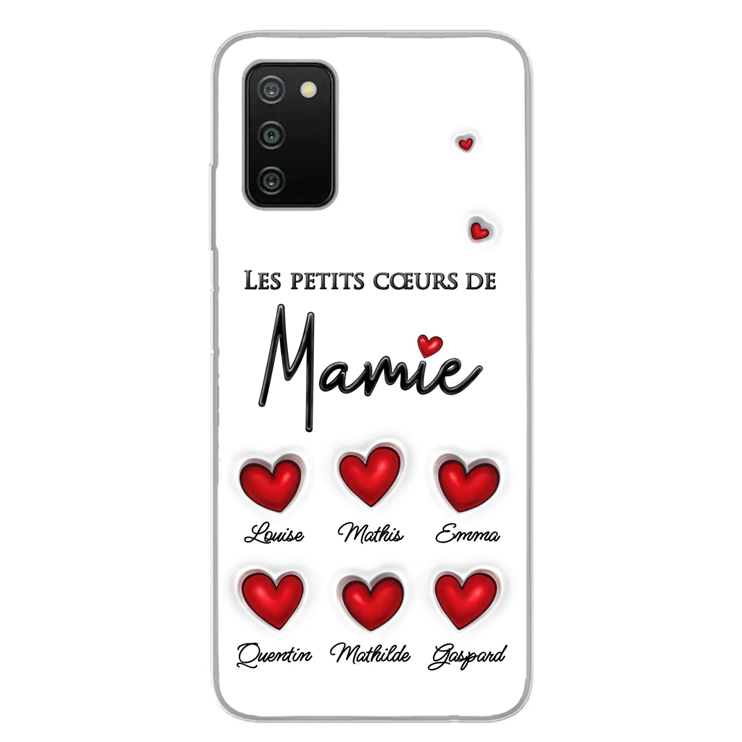 Les petits cœurs - Telefoonhoesje gepersonaliseerd