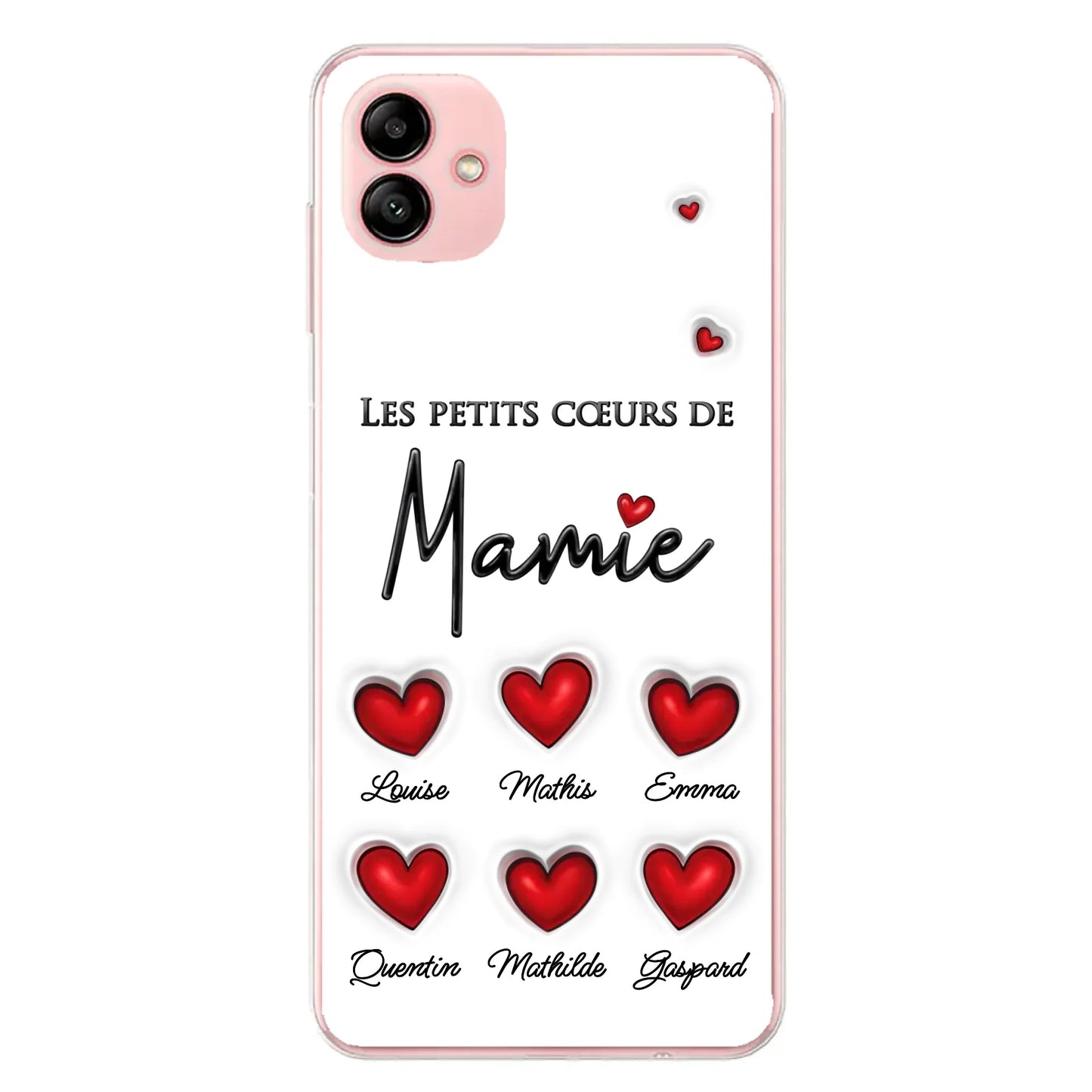 Les petits cœurs - Telefoonhoesje gepersonaliseerd