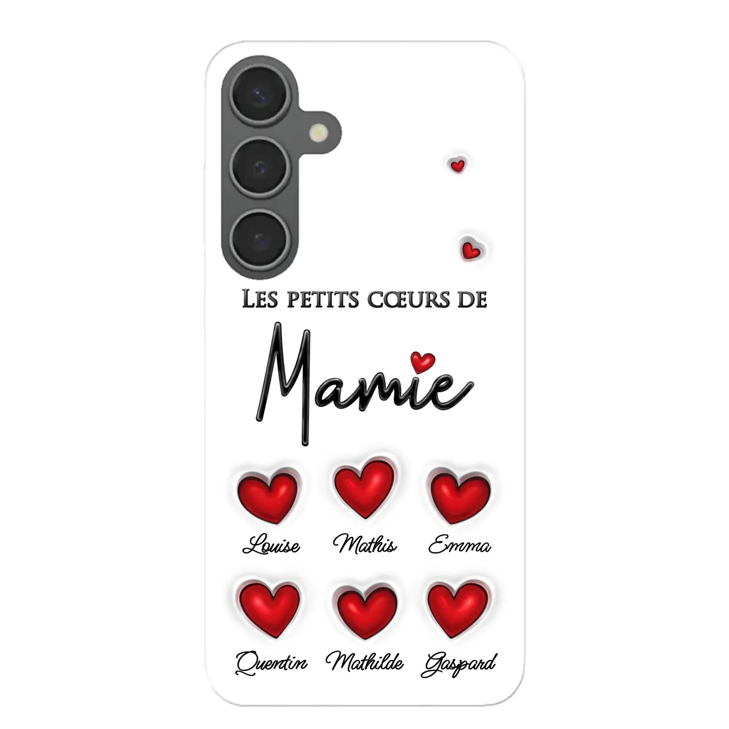 Les petits cœurs - Telefoonhoesje gepersonaliseerd