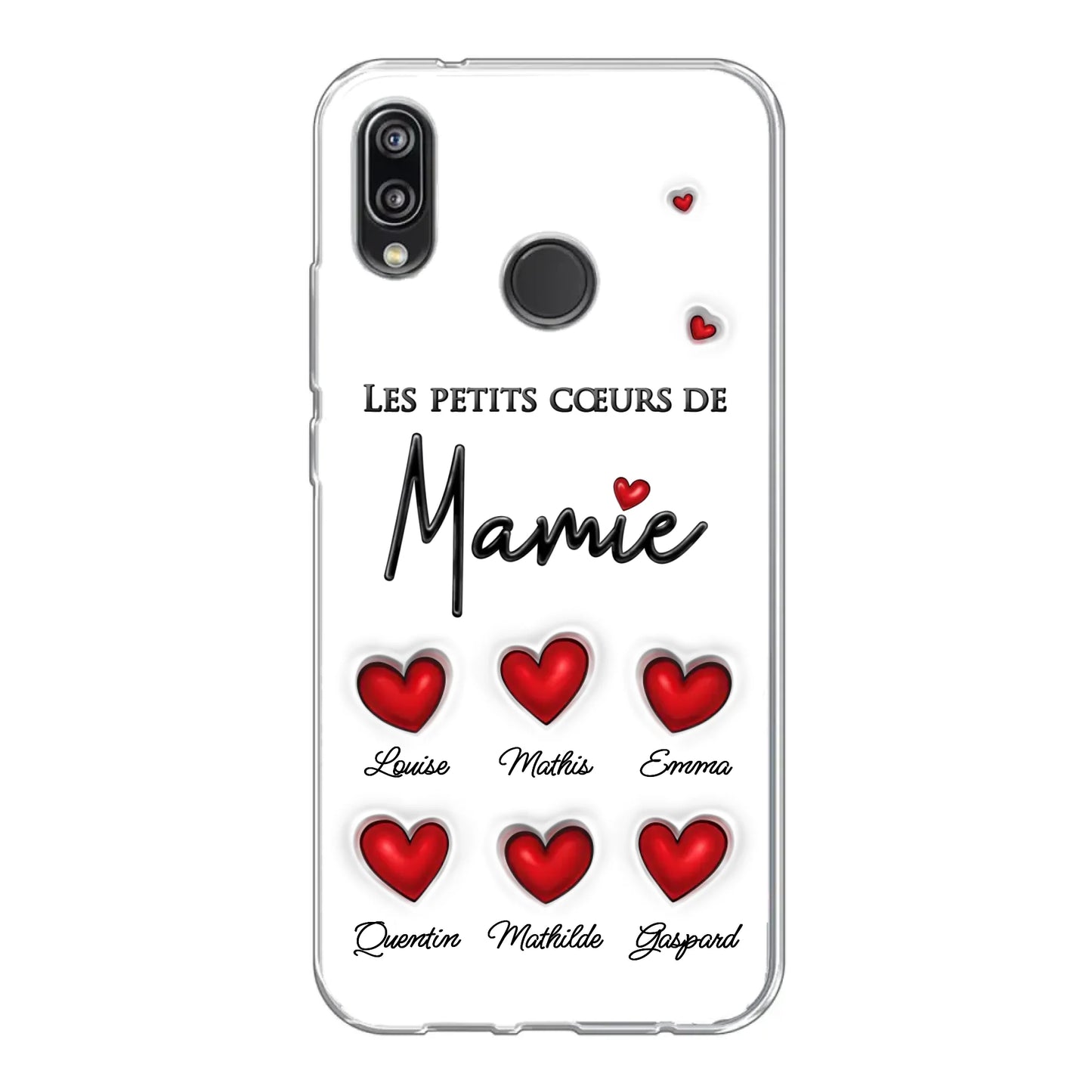 Les petits cœurs - Telefoonhoesje gepersonaliseerd