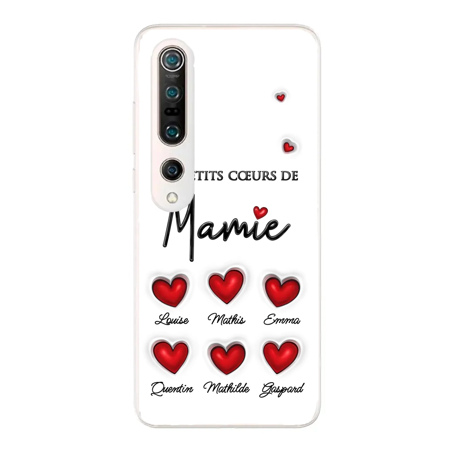 Les petits cœurs - Telefoonhoesje gepersonaliseerd