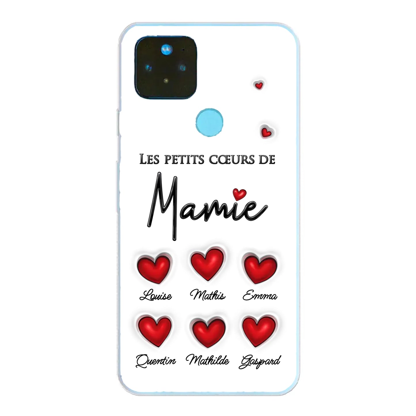 Les petits cœurs - Telefoonhoesje gepersonaliseerd