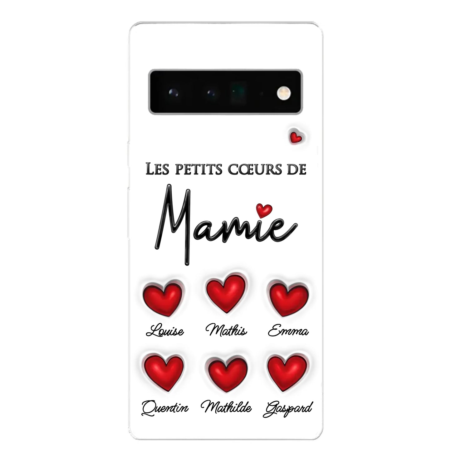 Les petits cœurs - Telefoonhoesje gepersonaliseerd