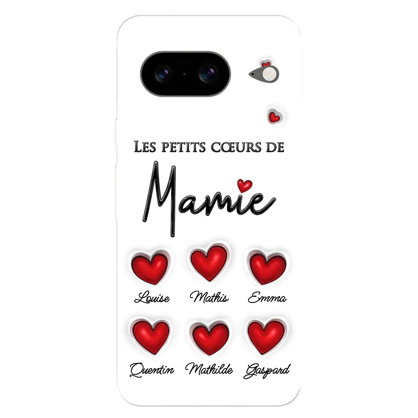 Les petits cœurs - Telefoonhoesje gepersonaliseerd