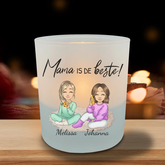 Mama is oud - Gepersonaliseerde theelichthouder